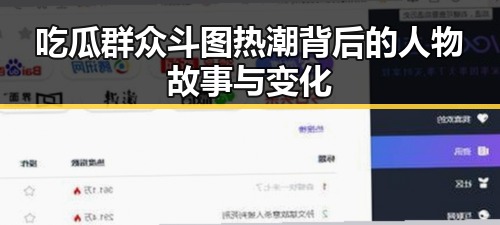 吃瓜群众斗图热潮背后的人物故事与变化